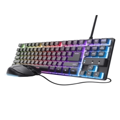 Tastatura+miš TRUST GXT 798 2-in-1 Gaming set/TKL/US/crna