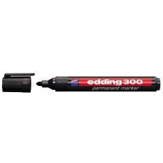 Marker permanent E-300 1,5-3mm, industrijsko pakovanje Edding crna