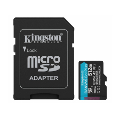 Memorijske kartice KINGSTON SDCG4/512GB/Canvas Go! Plus/microSD/200/160MB/s/+adapter