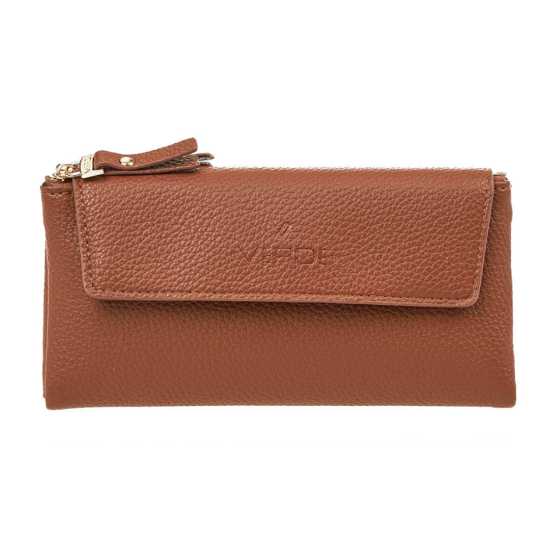 Novčanik ženski sa magnetnim zatvaranjem i zipom 1394, 20×3×10 cm Verde kamel