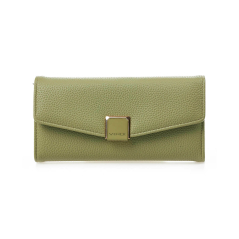 Novčanik ženski veci sa elegantnom kopcom 1432, 20×4×10 cm Verde zelena