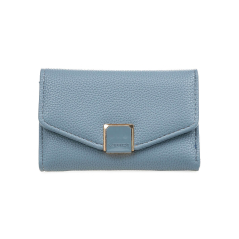 Novčanik ženski manji sa elegantnom kopcom 1433, 15×3×10.5 cm Verde svetlo plava