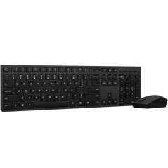 Lenovo Professional Wireless Rechargeable Keyboard and Mouse Combo AI - US English