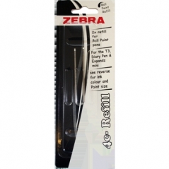 Refill Zebra Pen Telescopic Stylus 0,7 Blue 2/pak 02484