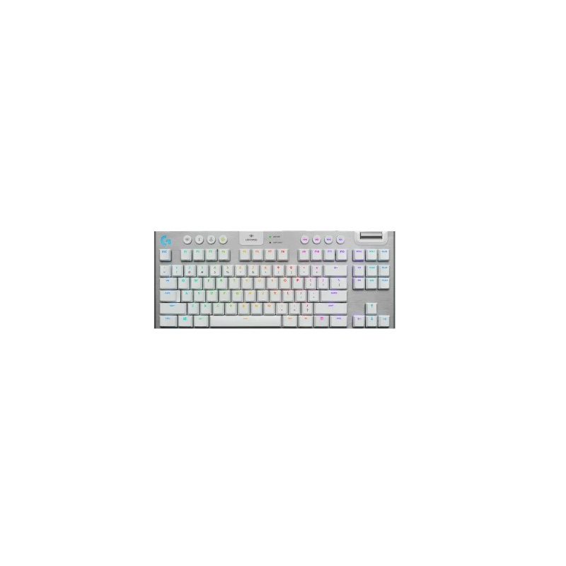 Logitech G PRO X TKL Rapid Gaming Keyboard, White, US