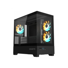 Kucište GIGABYTE C201P Panoramic Micro-ATX/Mini-ITX/bez napajanja/crna